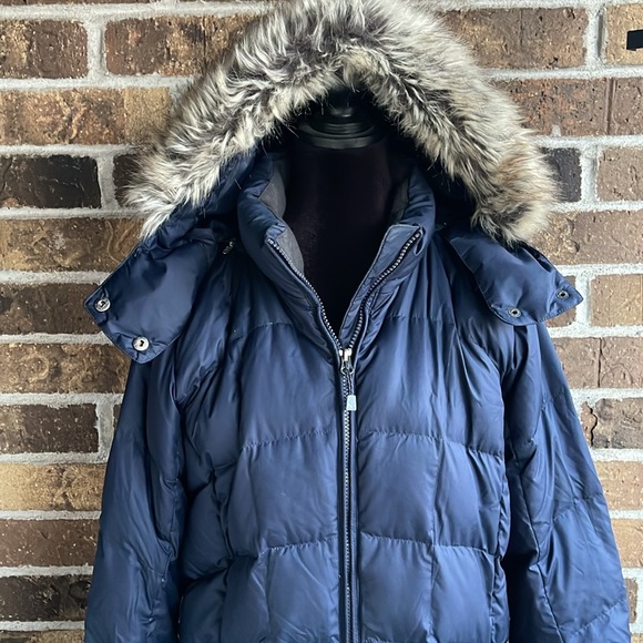 Eddie Bauer Women's Lodge Down Parka Dusted Indigo - Picture 3 of 16